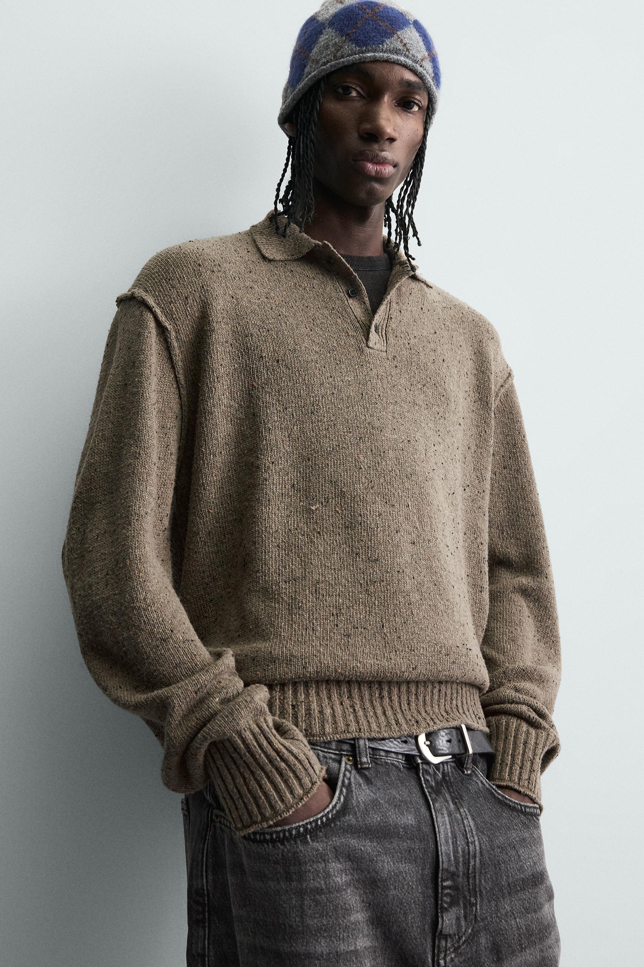 RELAXED FIT KNIT POLO SHIRT